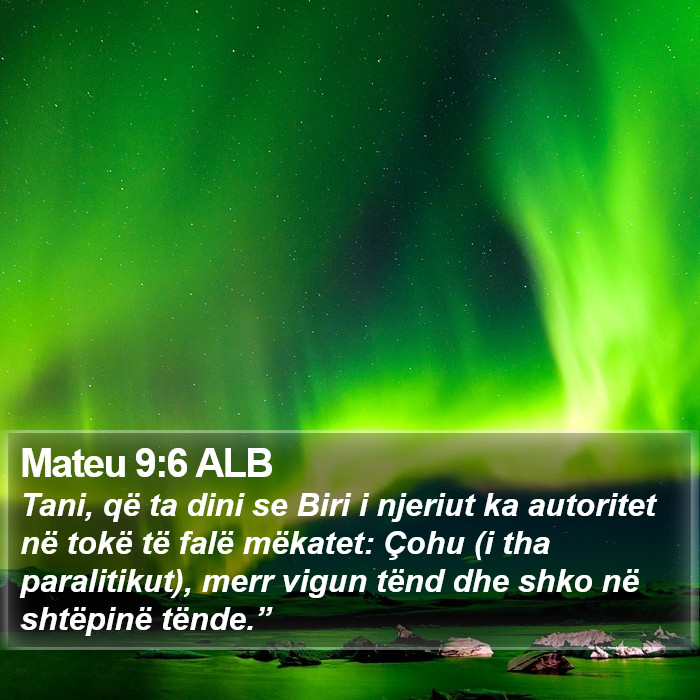 Mateu 9:6 ALB Bible Study