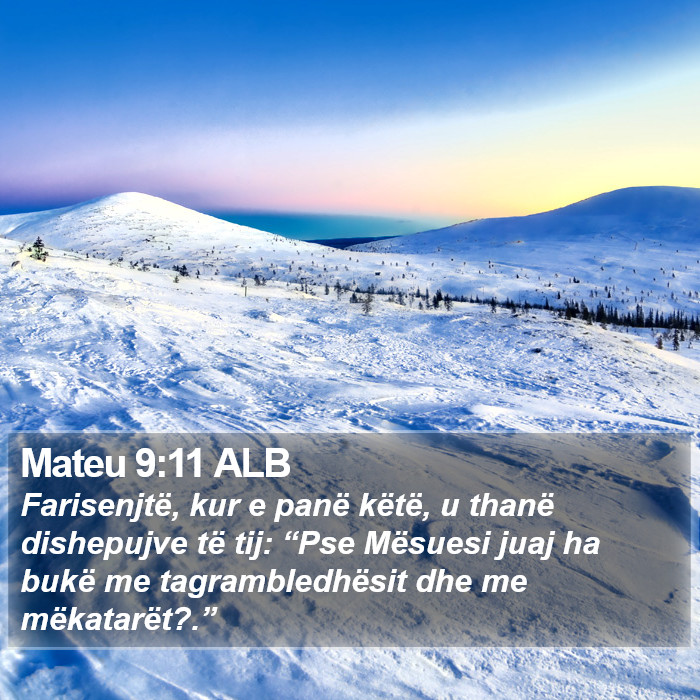 Mateu 9:11 ALB Bible Study