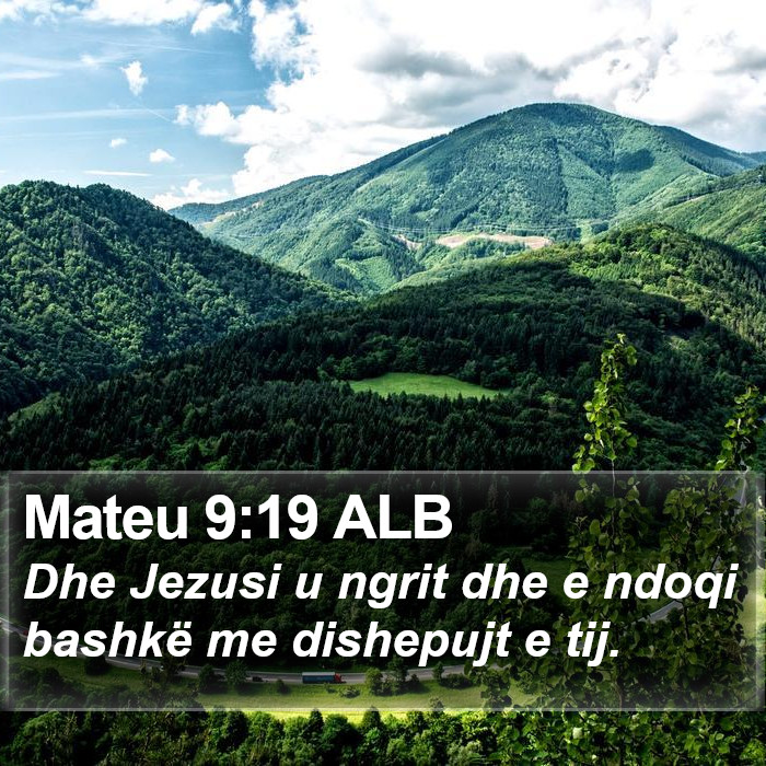 Mateu 9:19 ALB Bible Study