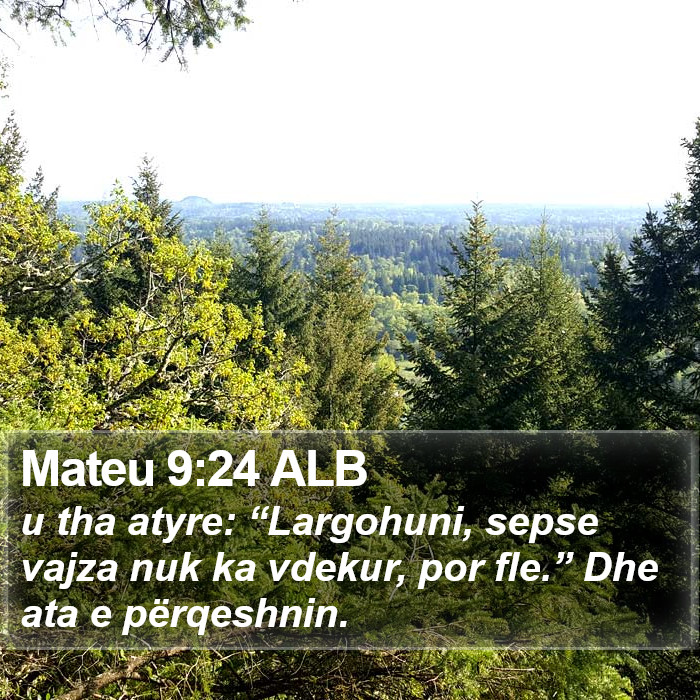 Mateu 9:24 ALB Bible Study