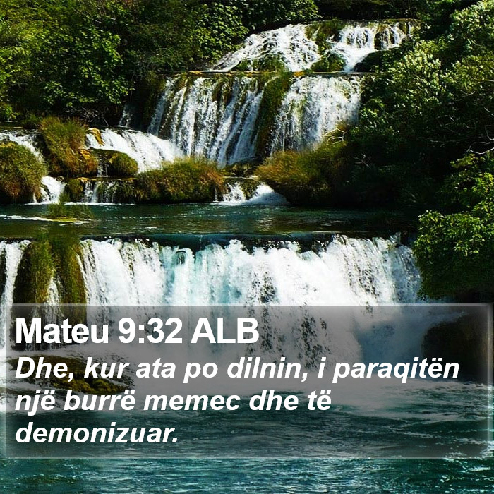 Mateu 9:32 ALB Bible Study