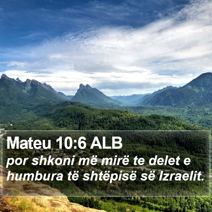 Mateu 10:6 ALB Bible Study