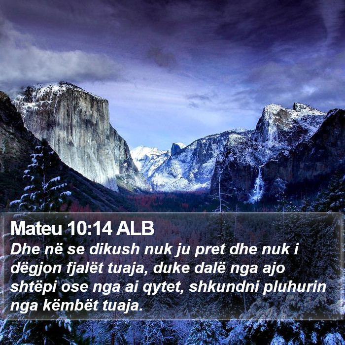 Mateu 10:14 ALB Bible Study