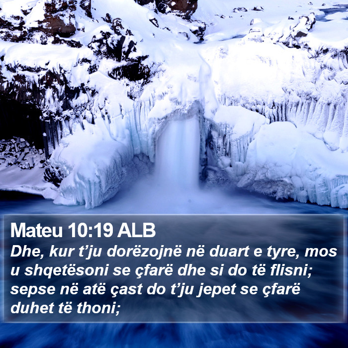 Mateu 10:19 ALB Bible Study