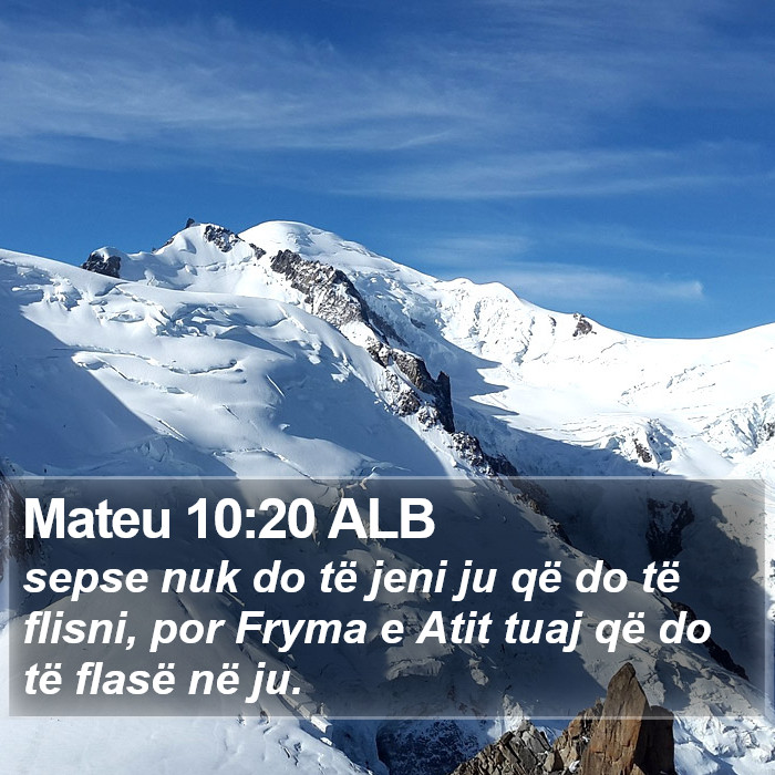 Mateu 10:20 ALB Bible Study