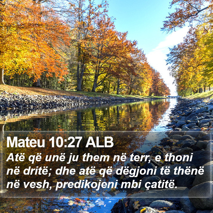 Mateu 10:27 ALB Bible Study