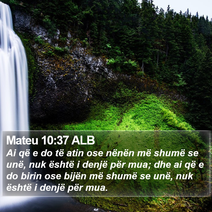 Mateu 10:37 ALB Bible Study