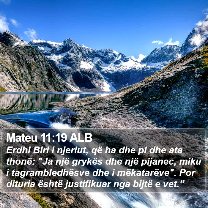 Mateu 11:19 ALB Bible Study