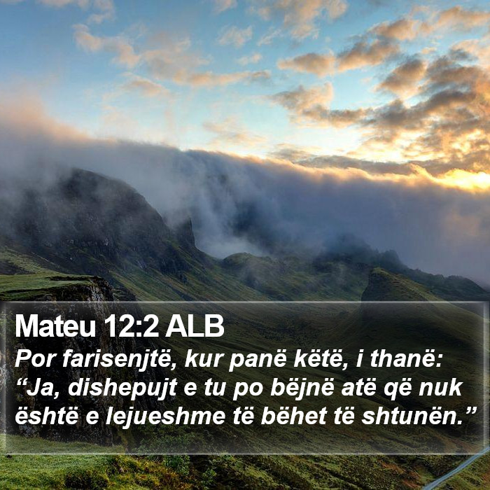 Mateu 12:2 ALB Bible Study