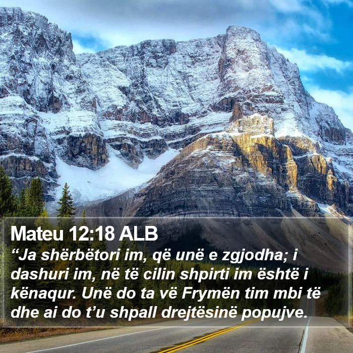 Mateu 12:18 ALB Bible Study
