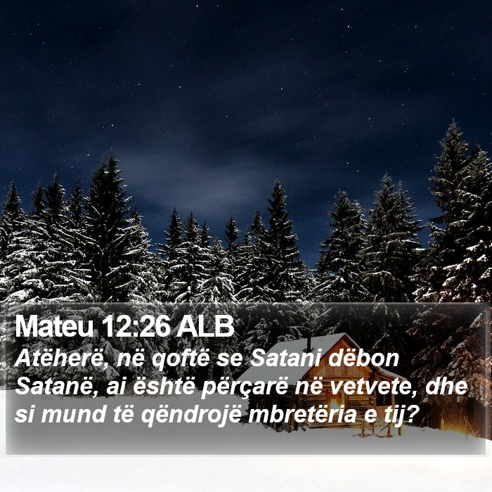 Mateu 12:26 ALB Bible Study