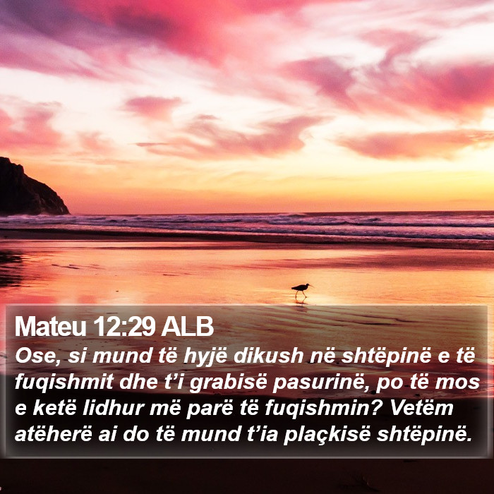 Mateu 12:29 ALB Bible Study