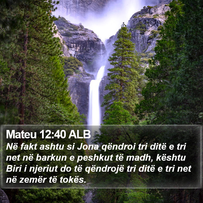 Mateu 12:40 ALB Bible Study