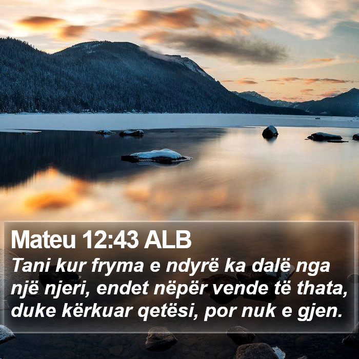 Mateu 12:43 ALB Bible Study