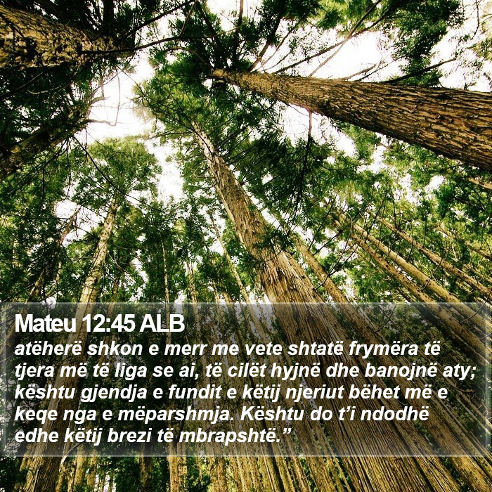 Mateu 12:45 ALB Bible Study