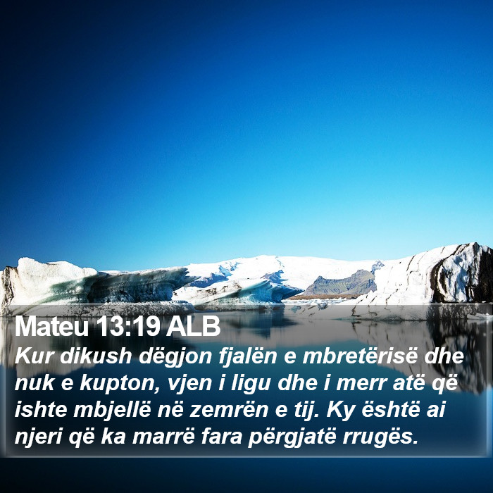 Mateu 13:19 ALB Bible Study