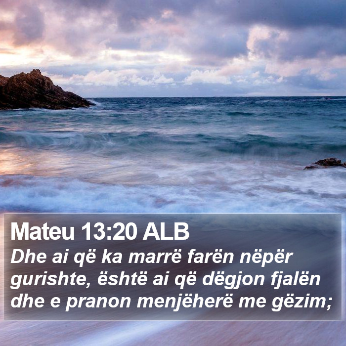 Mateu 13:20 ALB Bible Study
