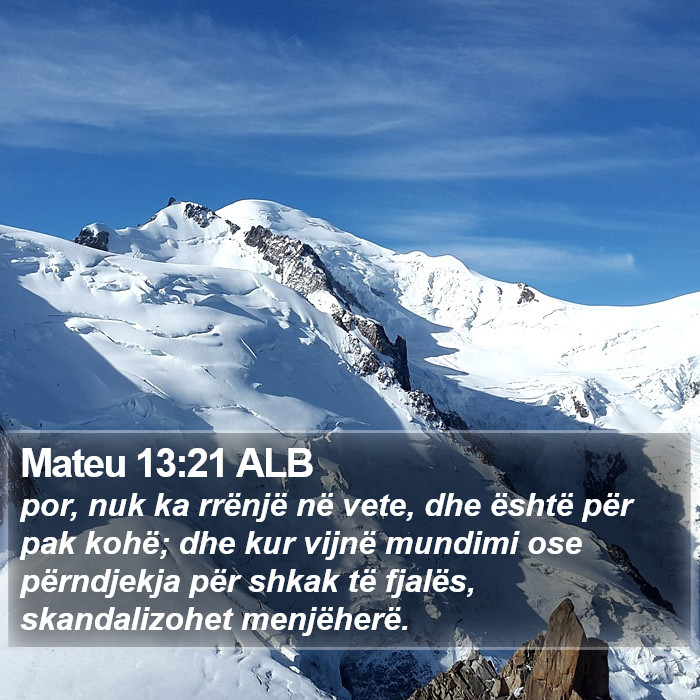 Mateu 13:21 ALB Bible Study