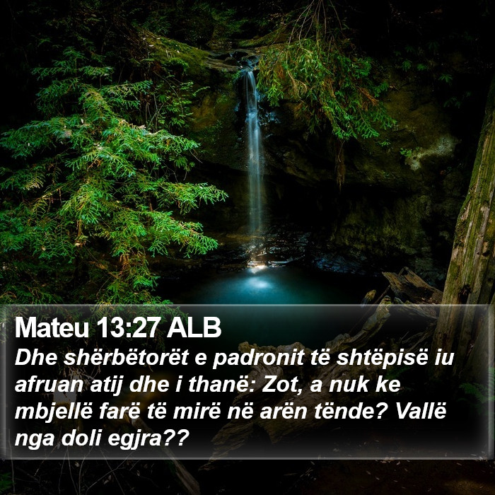 Mateu 13:27 ALB Bible Study