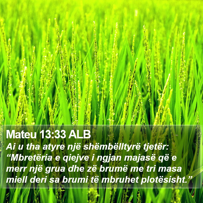 Mateu 13:33 ALB Bible Study