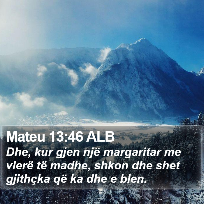 Mateu 13:46 ALB Bible Study