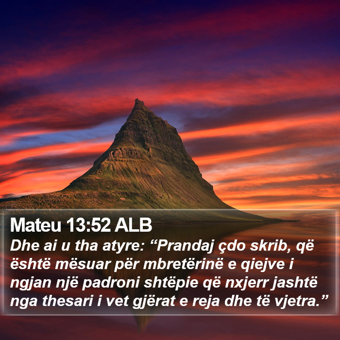 Mateu 13:52 ALB Bible Study