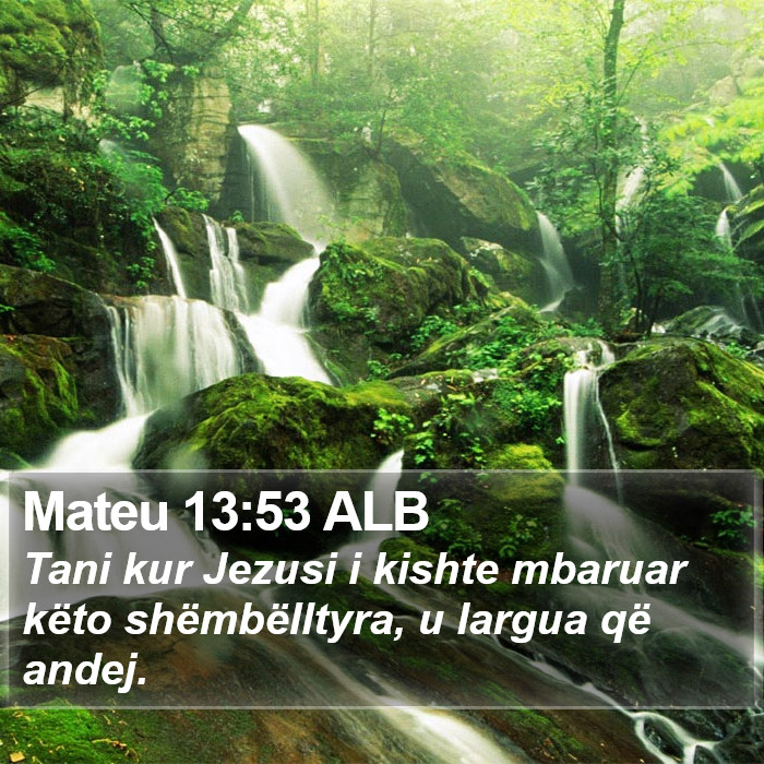 Mateu 13:53 ALB Bible Study