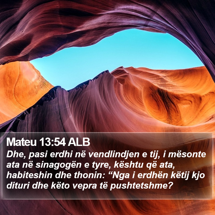 Mateu 13:54 ALB Bible Study