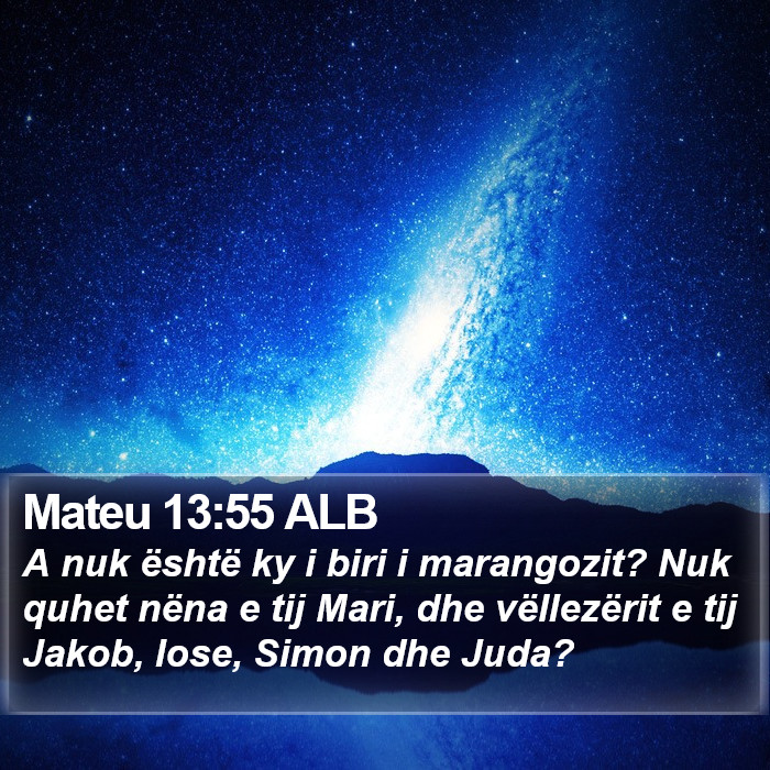 Mateu 13:55 ALB Bible Study