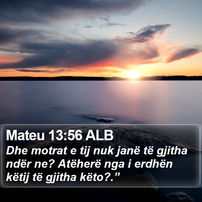 Mateu 13:56 ALB Bible Study
