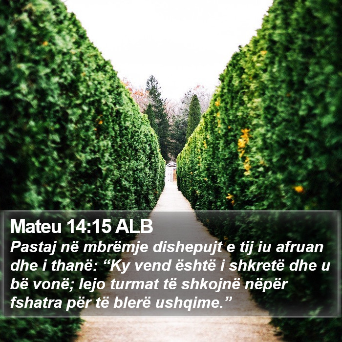 Mateu 14:15 ALB Bible Study