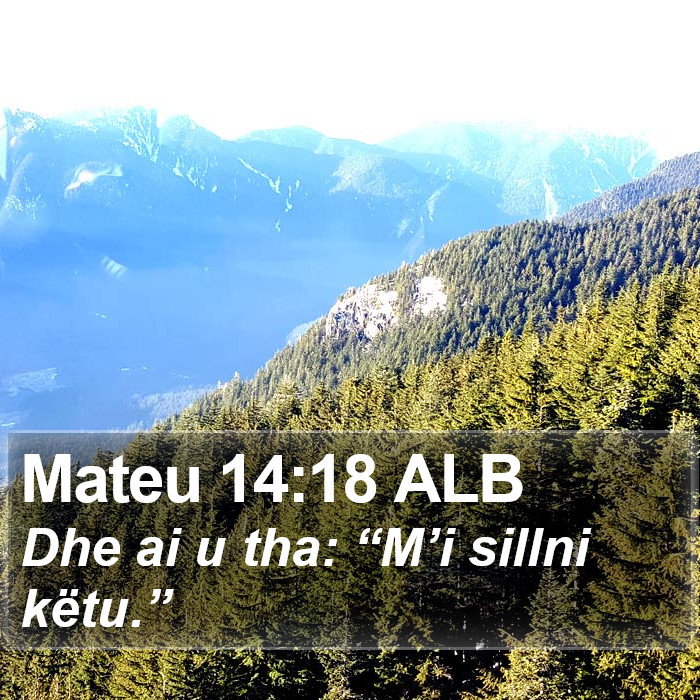 Mateu 14:18 ALB Bible Study