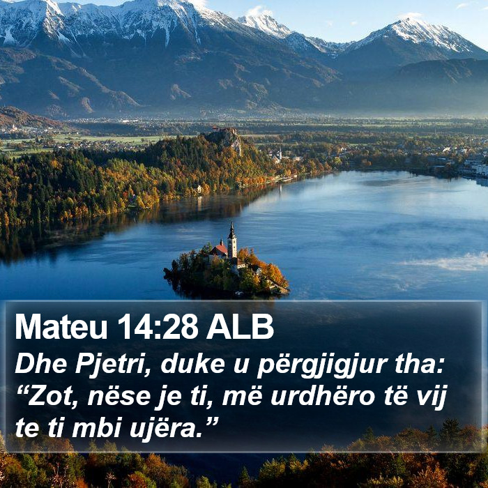 Mateu 14:28 ALB Bible Study