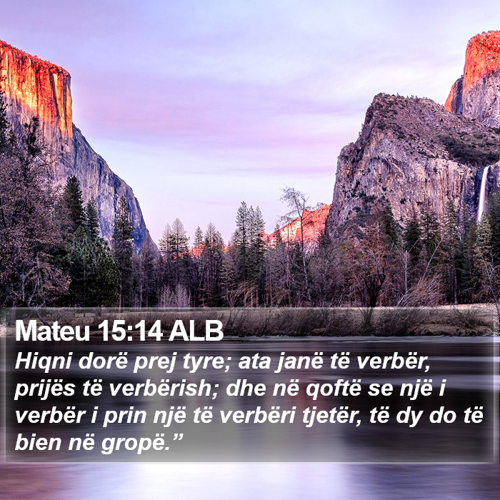 Mateu 15:14 ALB Bible Study