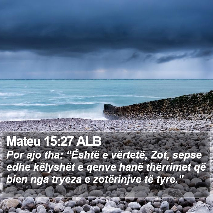 Mateu 15:27 ALB Bible Study