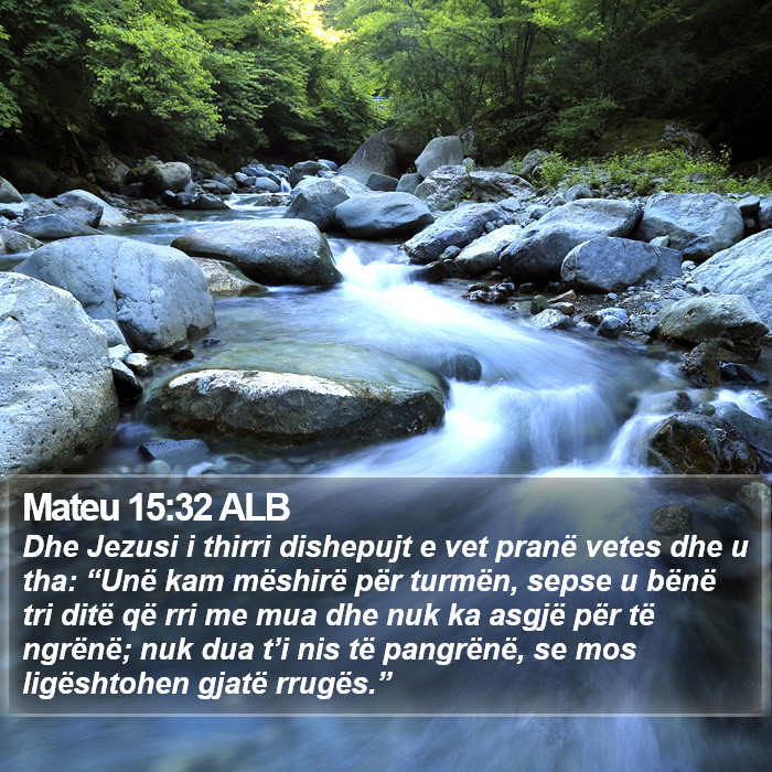 Mateu 15:32 ALB Bible Study