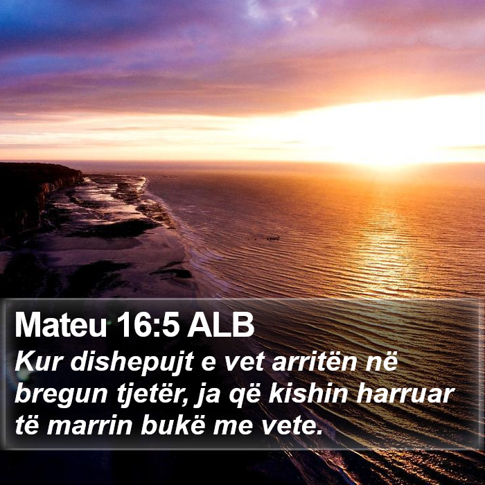 Mateu 16:5 ALB Bible Study