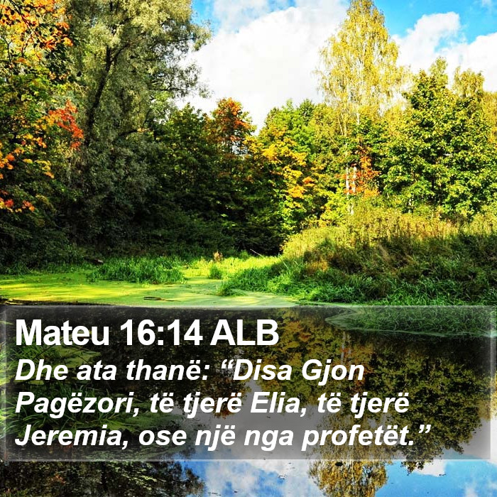 Mateu 16:14 ALB Bible Study