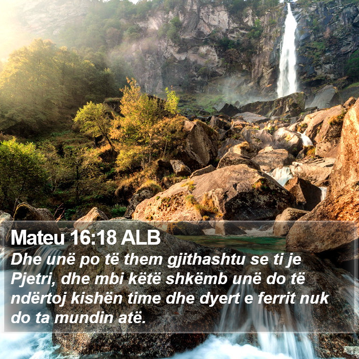 Mateu 16:18 ALB Bible Study
