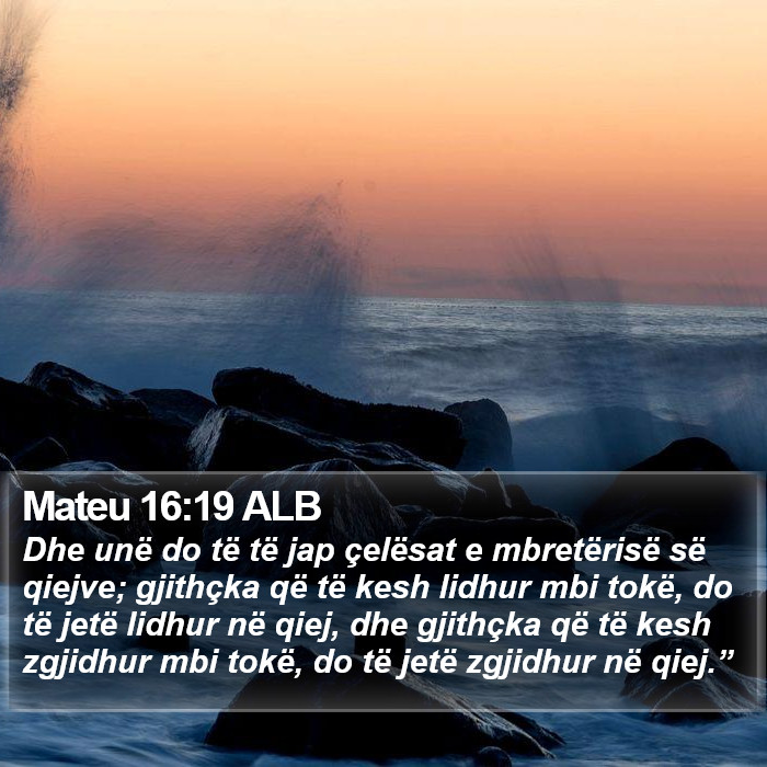 Mateu 16:19 ALB Bible Study