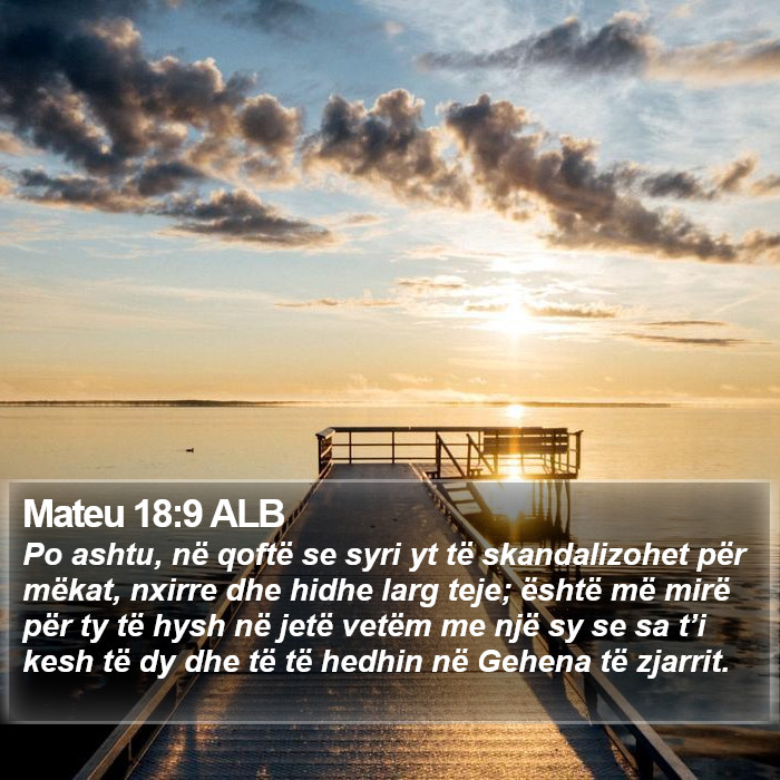 Mateu 18:9 ALB Bible Study