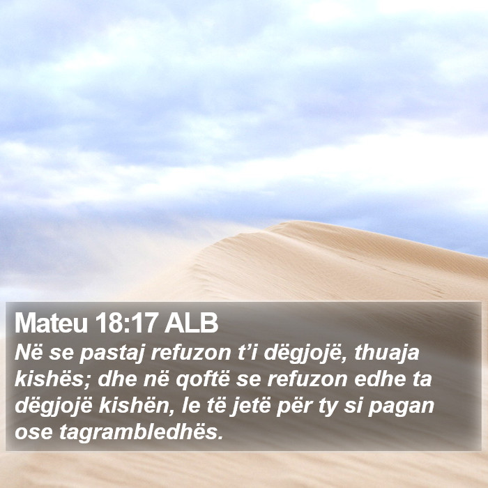 Mateu 18:17 ALB Bible Study