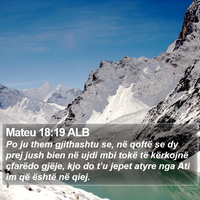 Mateu 18:19 ALB Bible Study