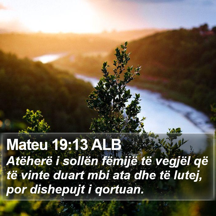 Mateu 19:13 ALB Bible Study