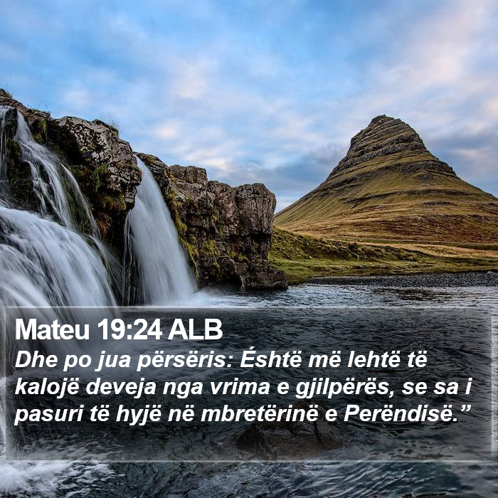 Mateu 19:24 ALB Bible Study