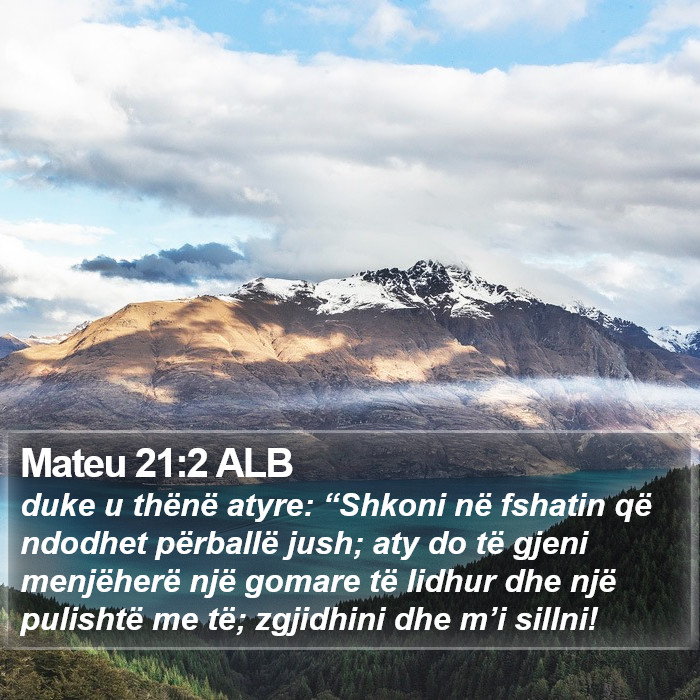 Mateu 21:2 ALB Bible Study