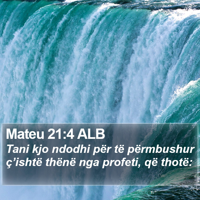 Mateu 21:4 ALB Bible Study
