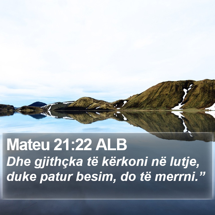 Mateu 21:22 ALB Bible Study