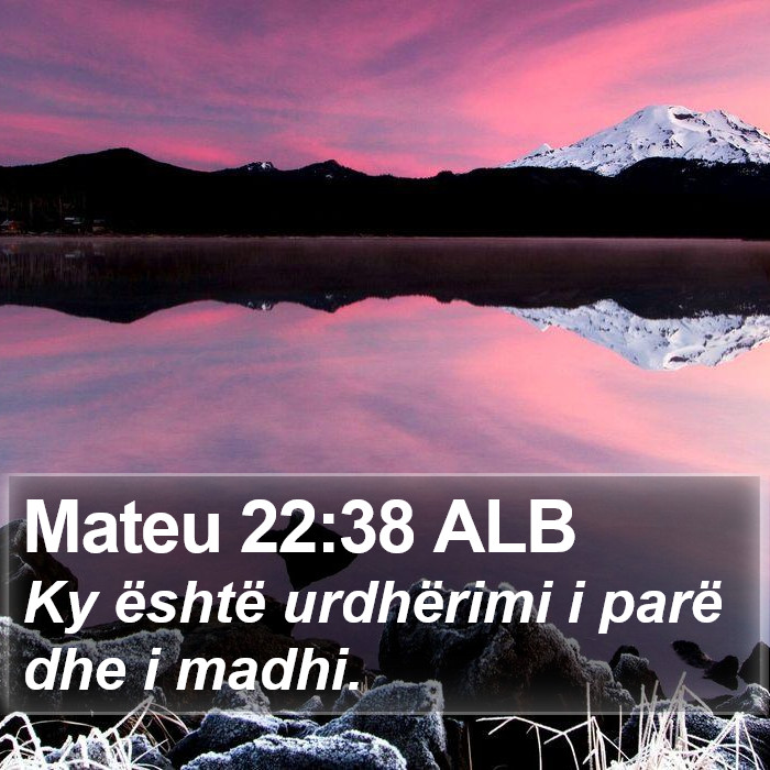 Mateu 22:38 ALB Bible Study