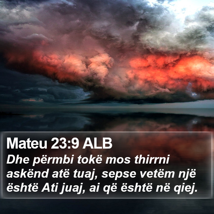 Mateu 23:9 ALB Bible Study